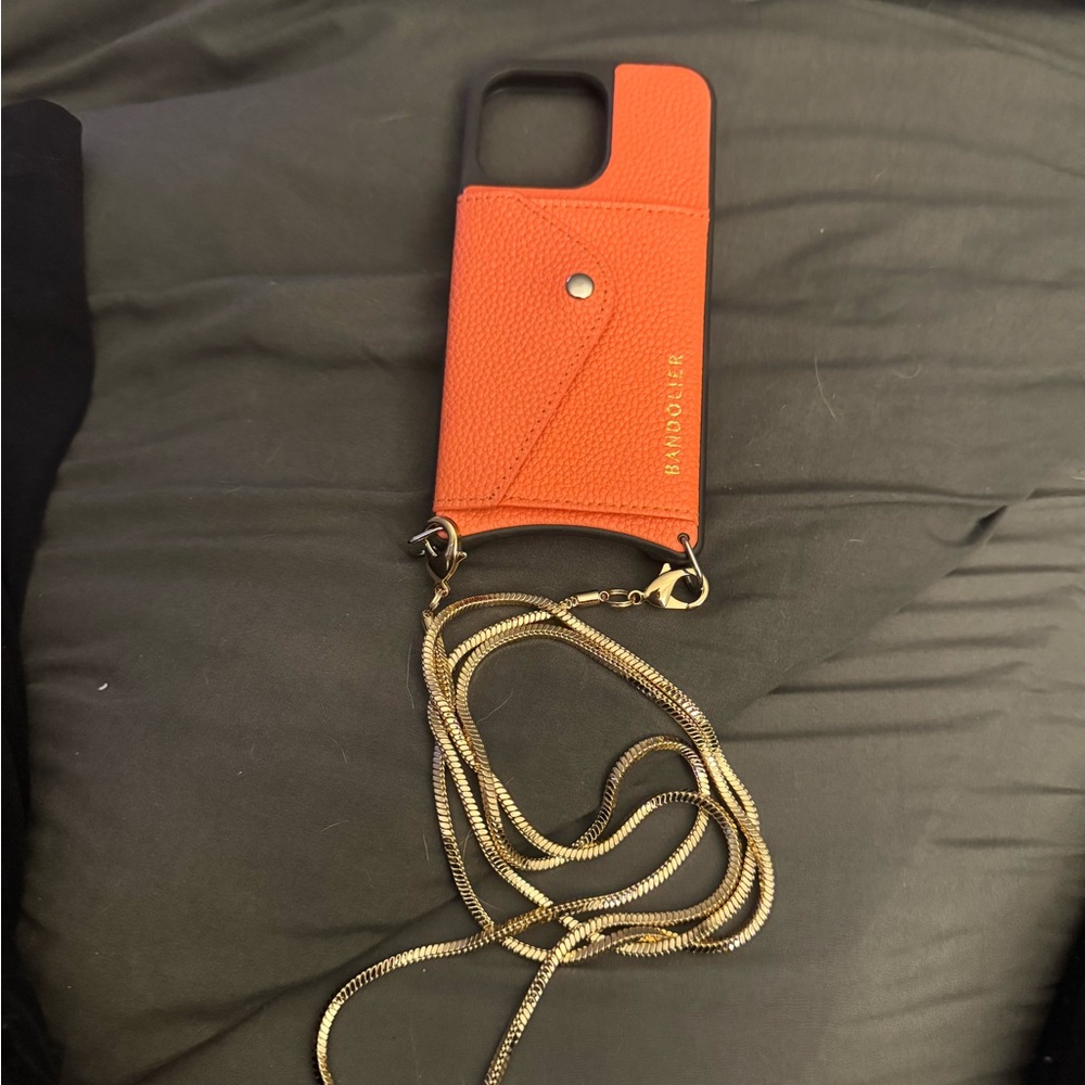 Bandolier Orange Phone Case with Strap iphone 13